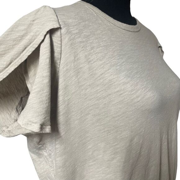 Torrid Wheat Colored Tulip Sleeve Top - Picture 2 of 6